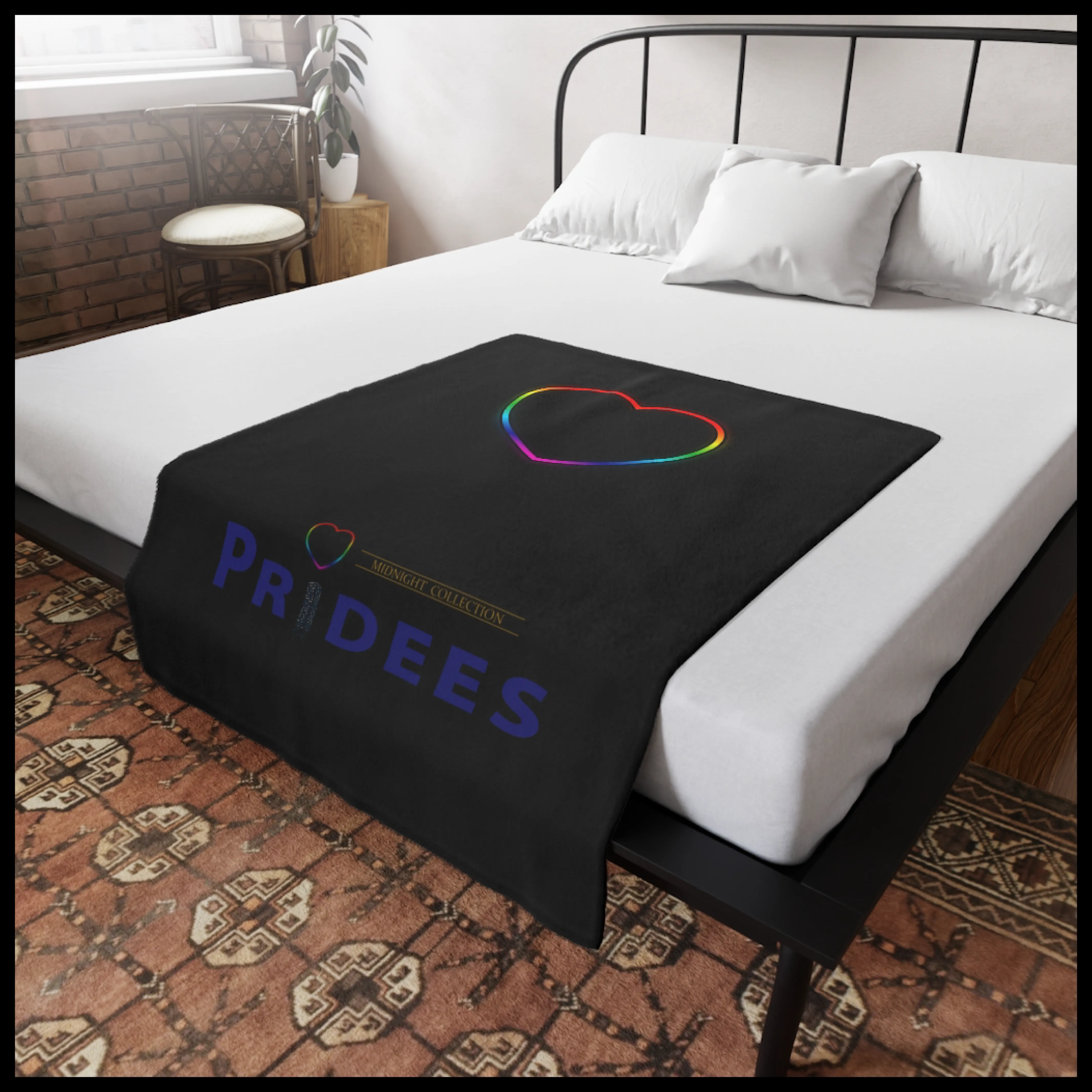 Pridees Midnight Collection Fleece Blanket