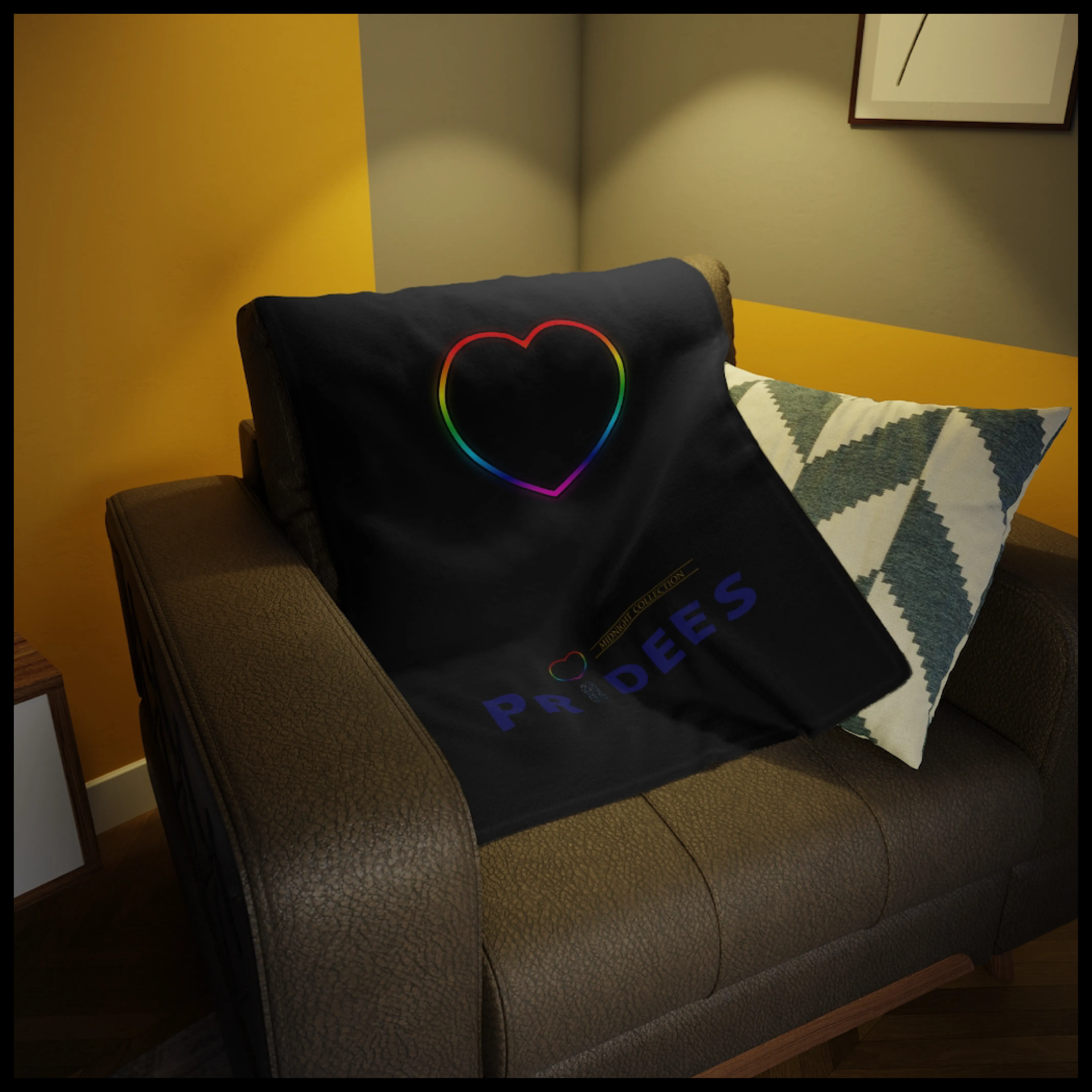 Pridees Midnight Collection Fleece Blanket