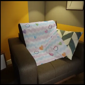 Pridees Trans Pride Plush Fleece Blanket