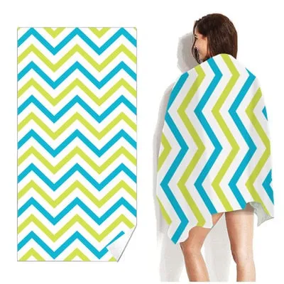 Printed Beach Towel Outdoor Water Sports Towel Quick Drying  Swimming Surf Towels  Portable Big Yoga Mat Beach Chair Blanket