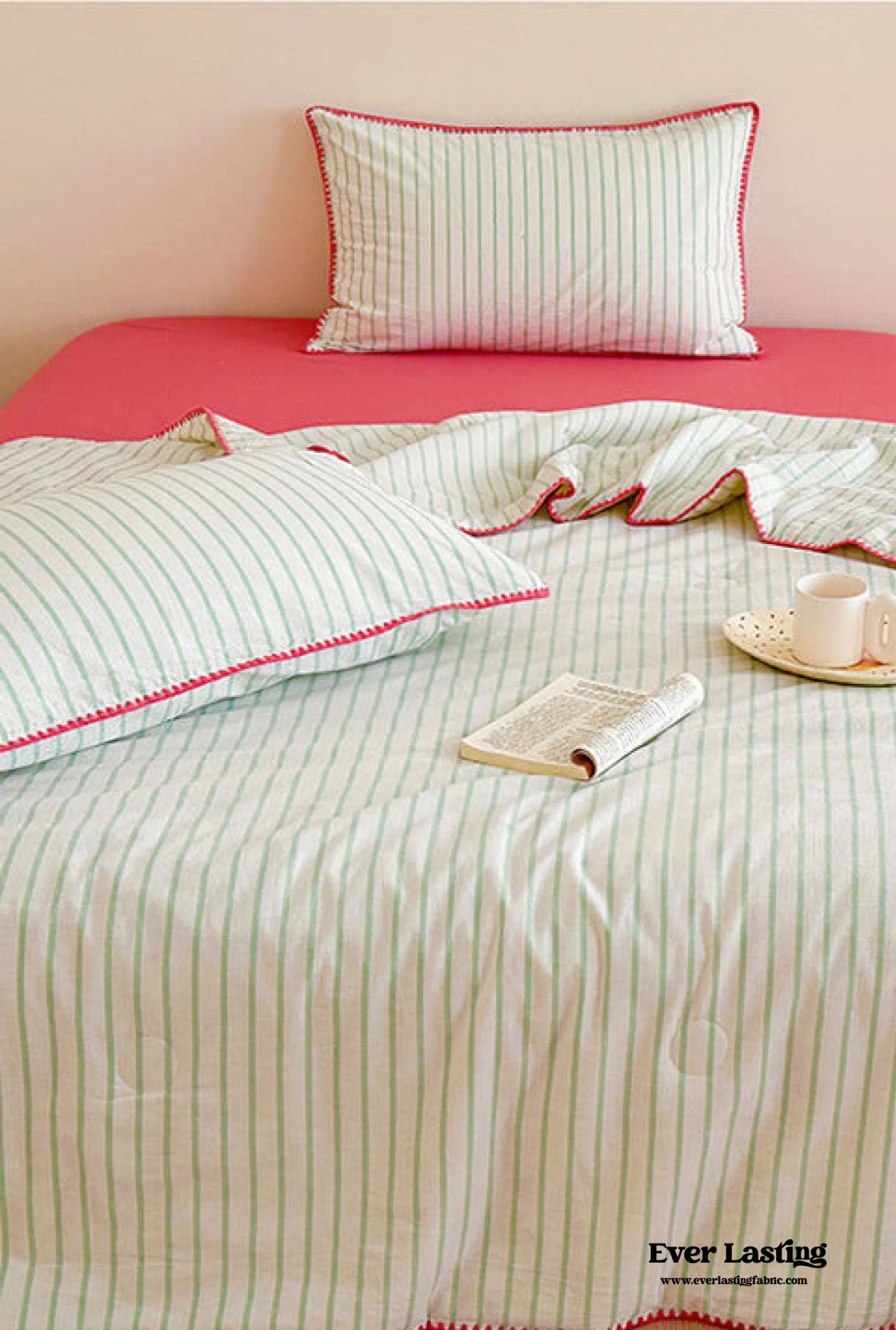Striped Breathable Blanket Set / Mix Stripe