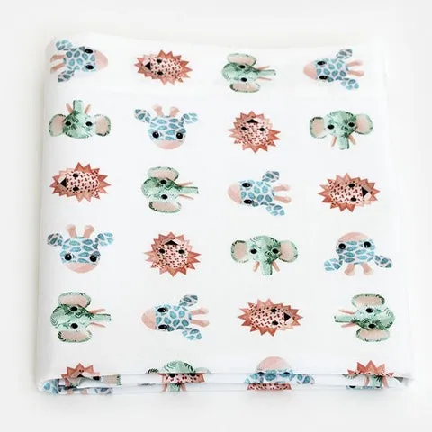 Studio Ditte Kids Flat Sheet Wild Animals Sweet - Clearance