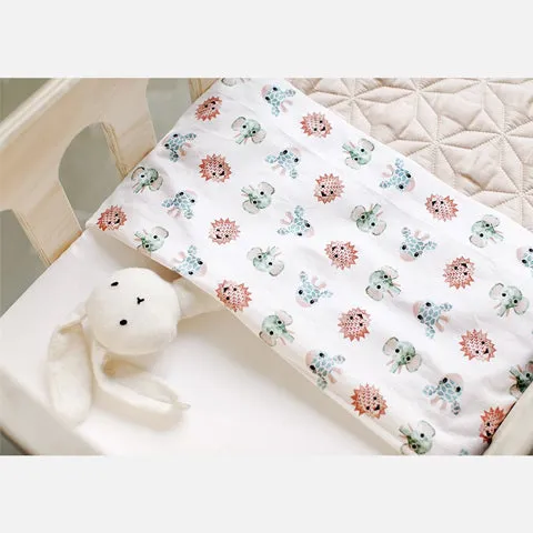 Studio Ditte Kids Flat Sheet Wild Animals Sweet - Clearance