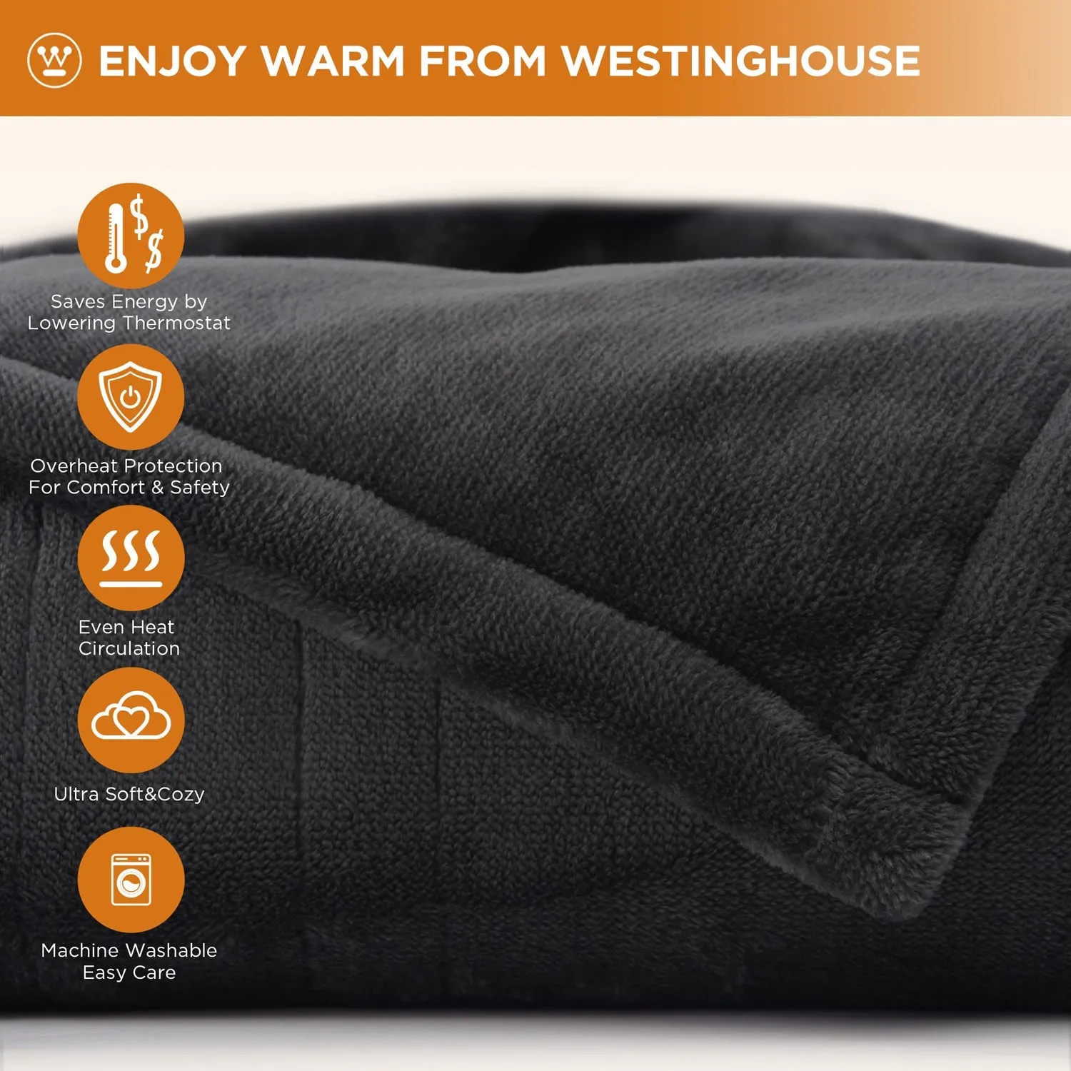 Westinghouse Heated Blanket Flannel to Flannel